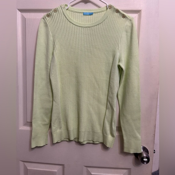 JMcLaughlin sweater long sleeve women’s size medium green color - Picture 1 of 4